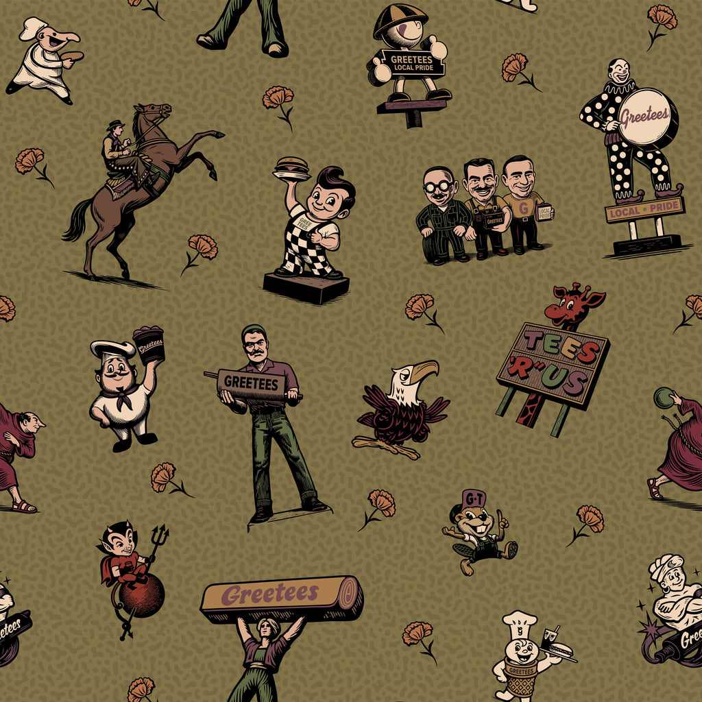 Greetees Valley Icons Earth Pillow