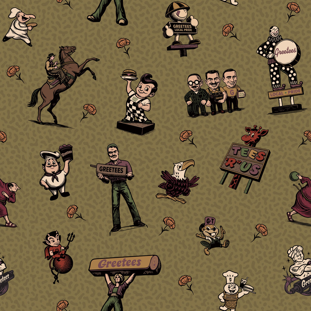 Greetees Valley Icons Casual Short Sleeve Shirt