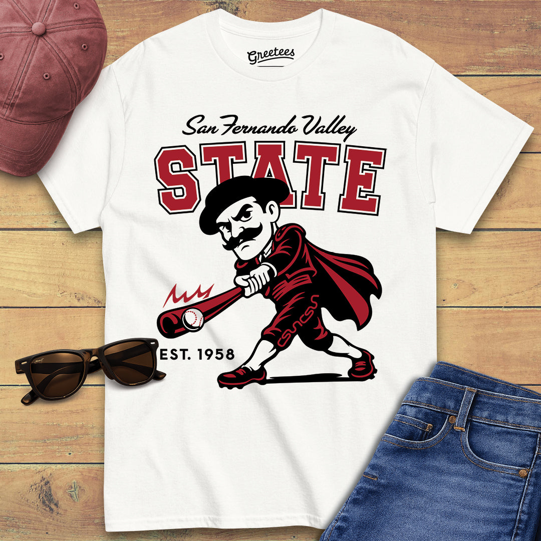 Greetees San Fernando Valley State Baseball T-shirt