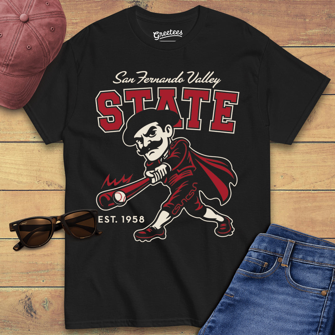 Greetees San Fernando Valley State Baseball T-shirt