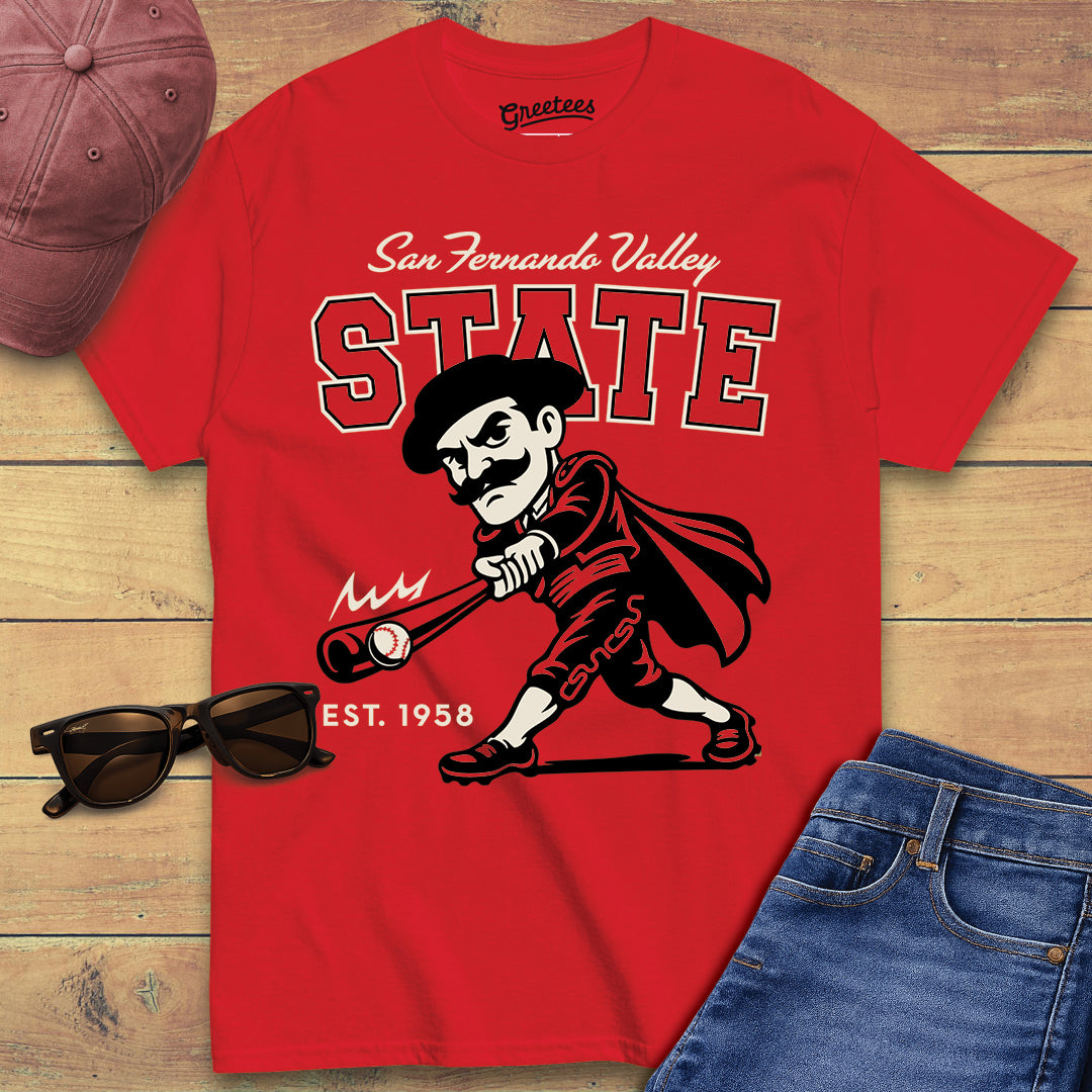 Greetees San Fernando Valley State Baseball T-shirt