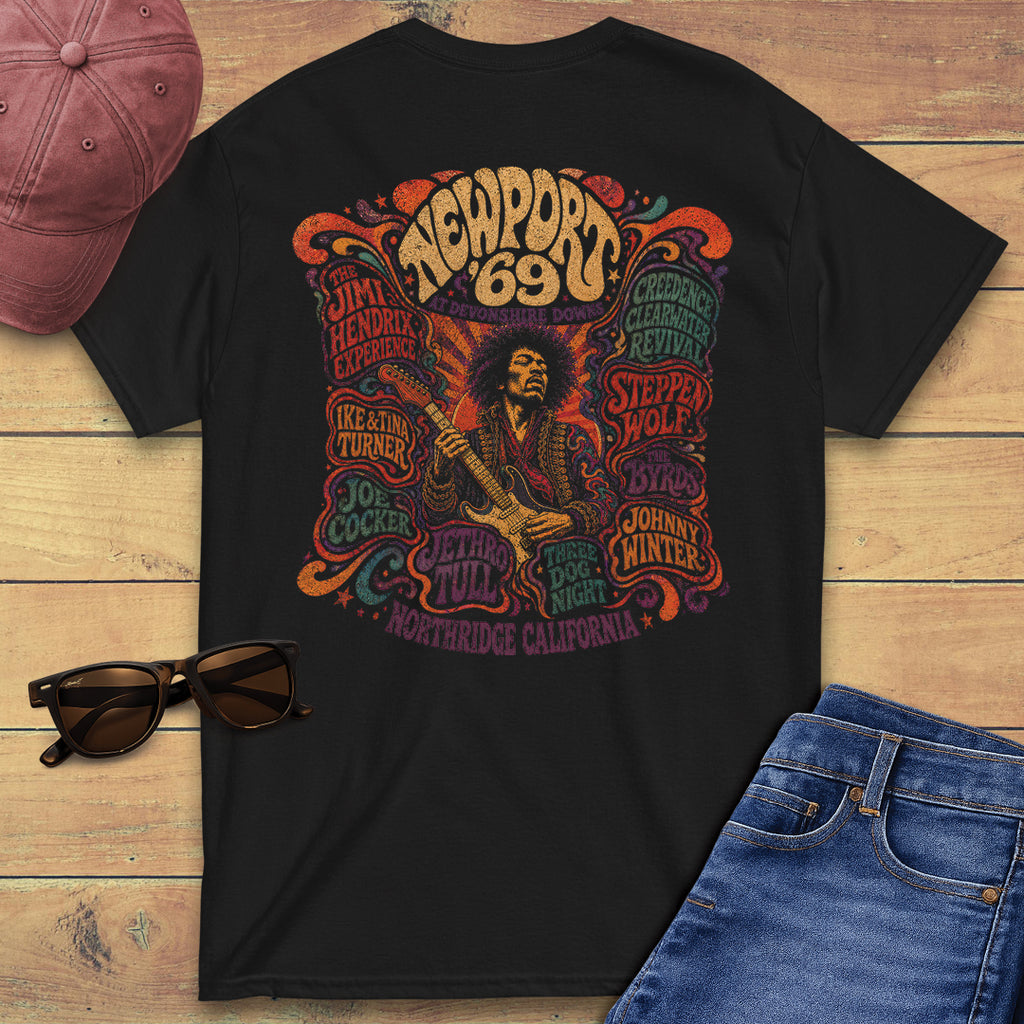 Greetees Newport 69 Acts T-shirt