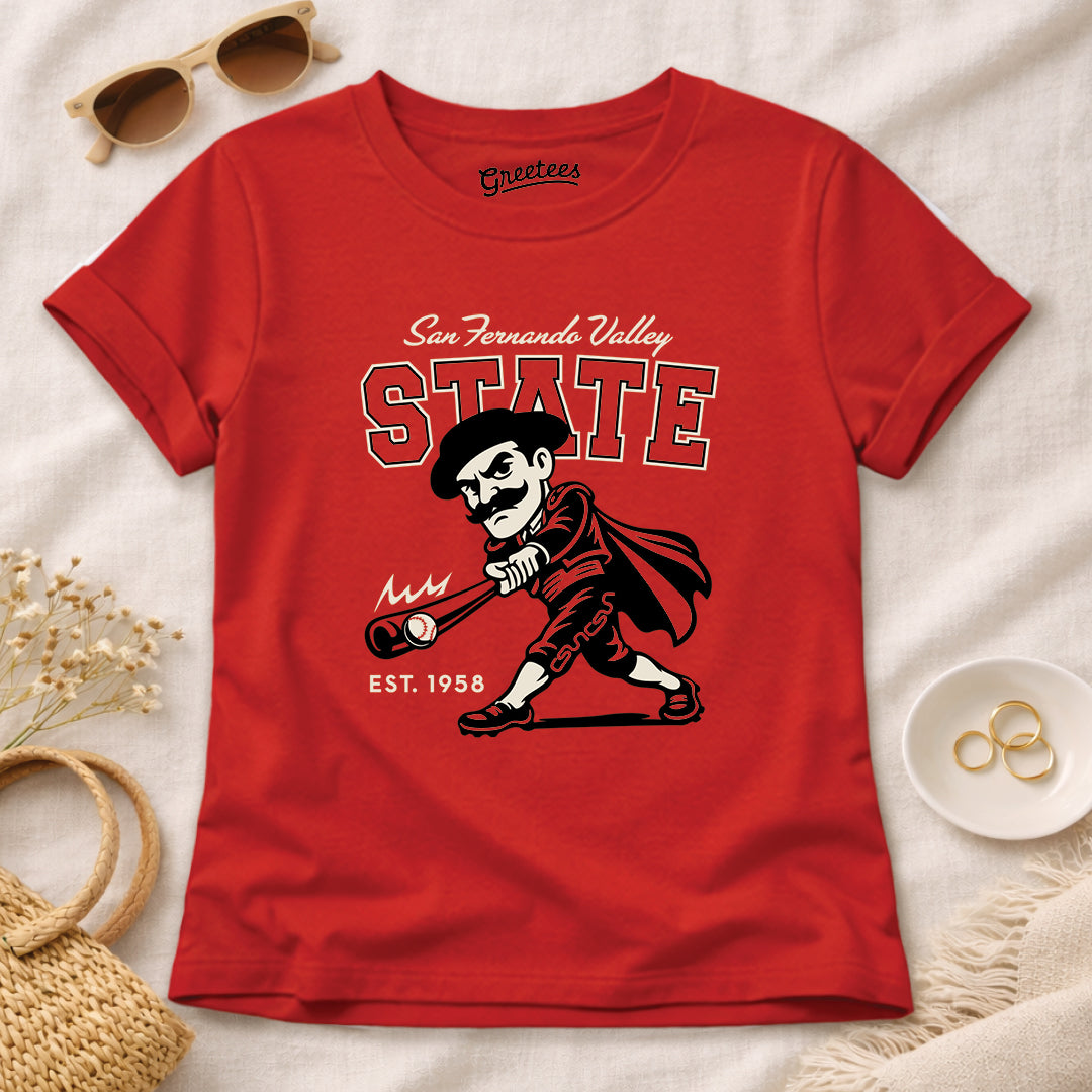 Women’s Greetees San Fernando Valley State Baseball T-shirt