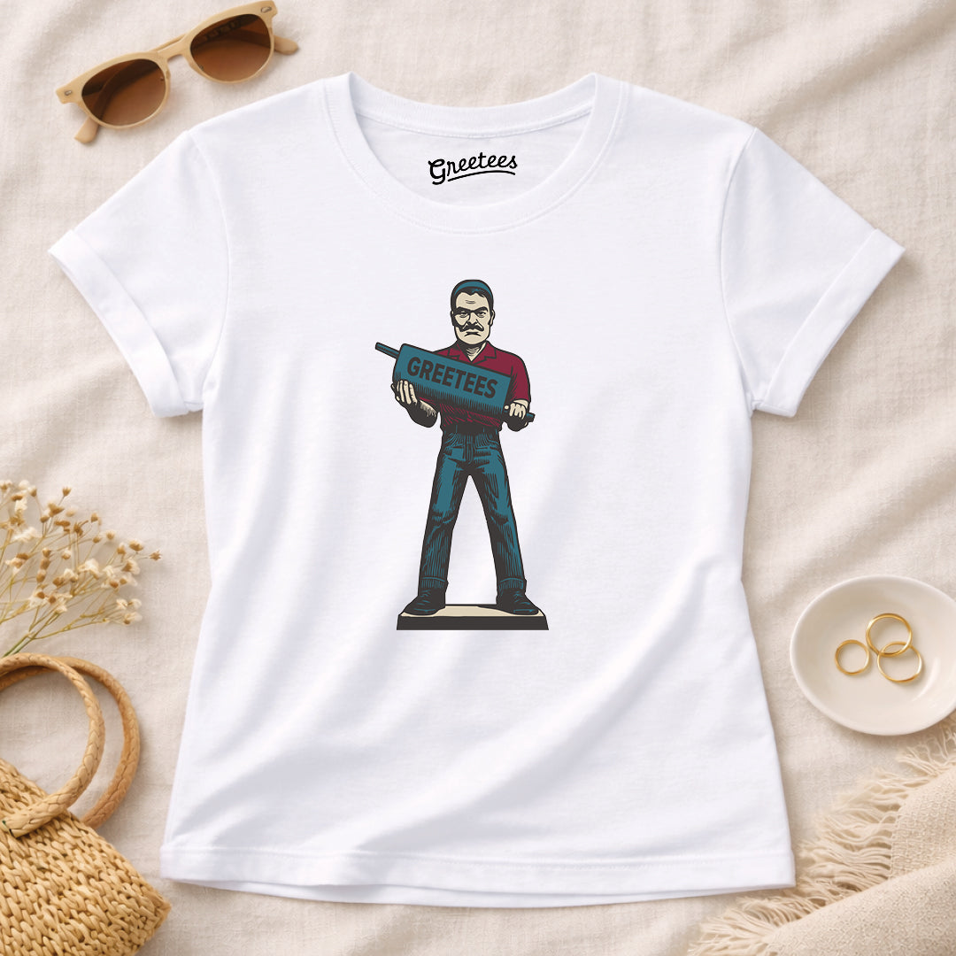Women’s Greetees Mufflerman T-shirt