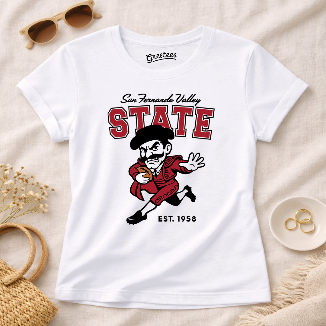 Women’s Greetees San Fernando Valley State Football T-shirt