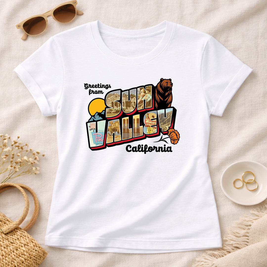 Women’s Greetees Sun Valley t-shirt