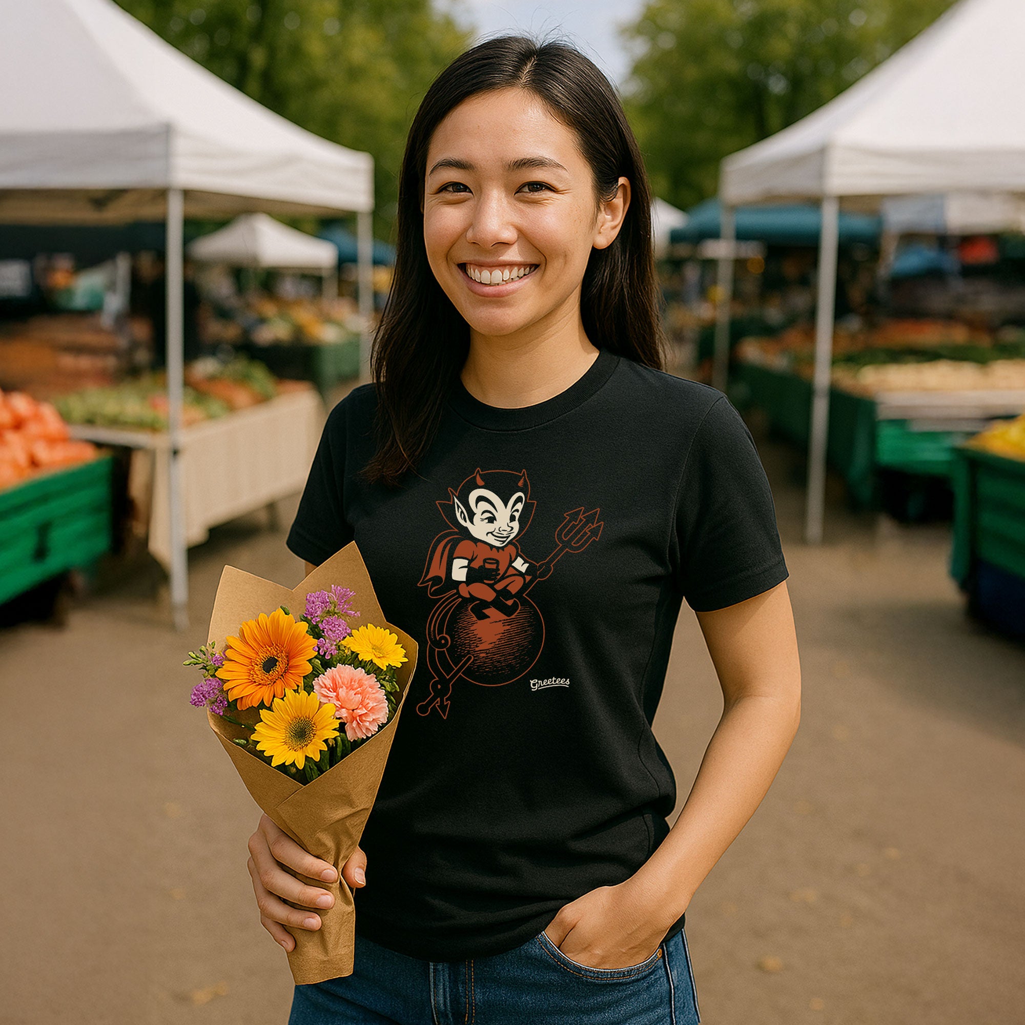 Women’s Greetees Devil T-shirt