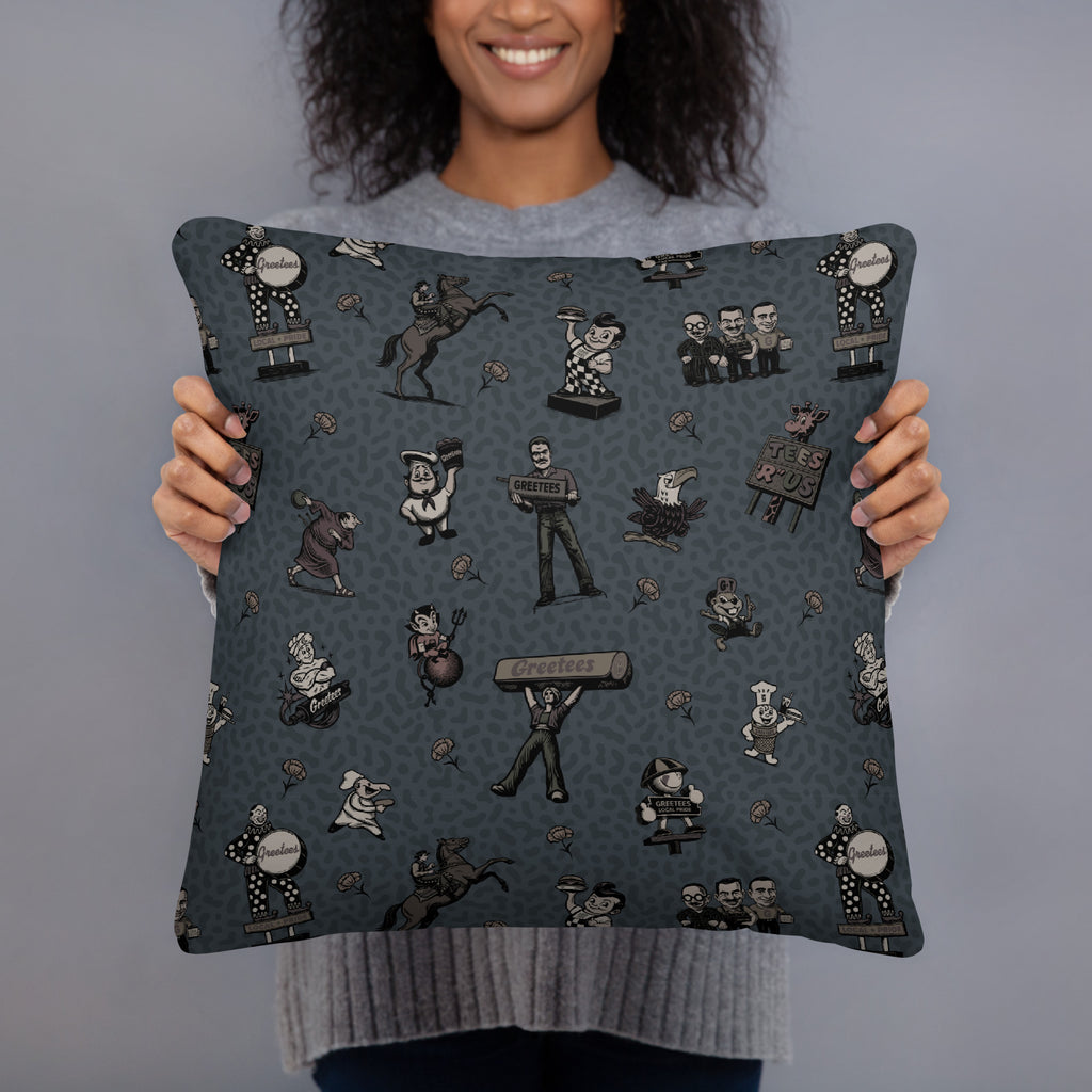 Greetees Valley Icons Midnight Pillow