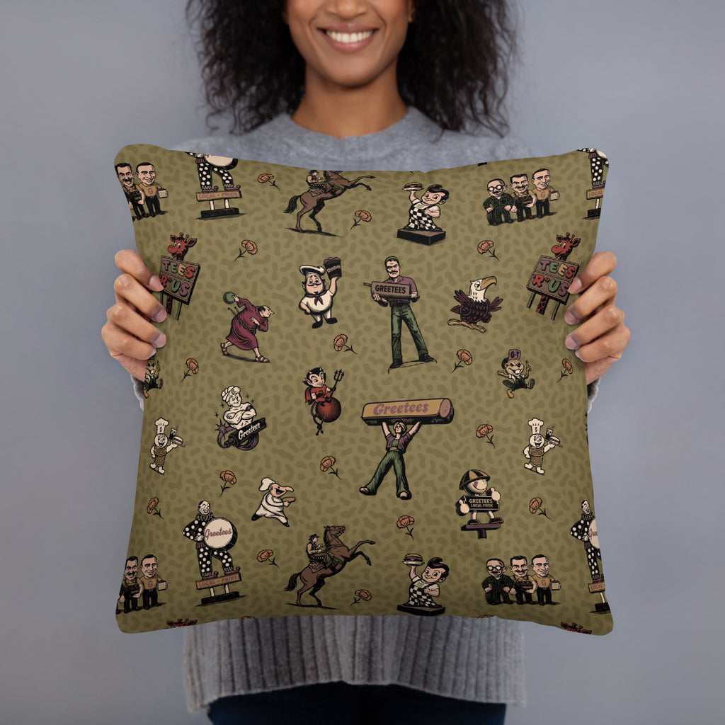 Greetees Valley Icons Earth Pillow