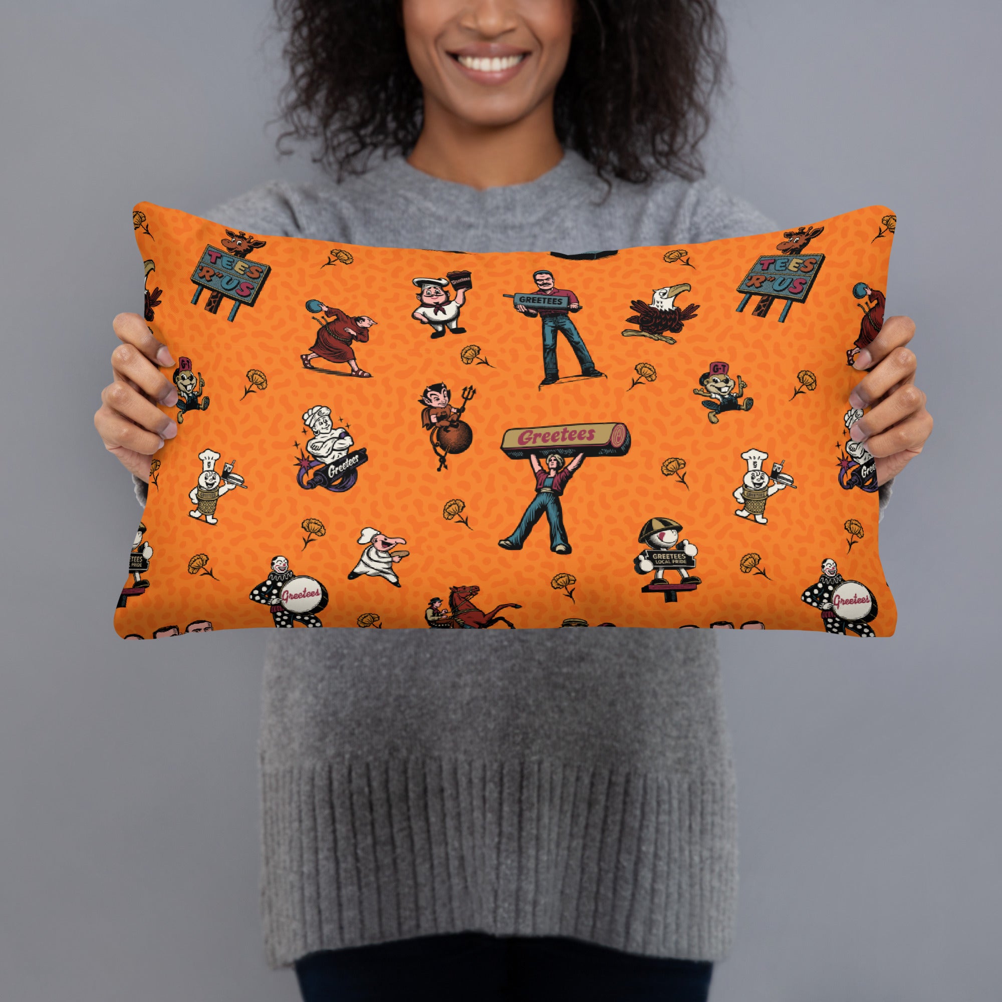 Greetees Valley Icons Poppy Pillow