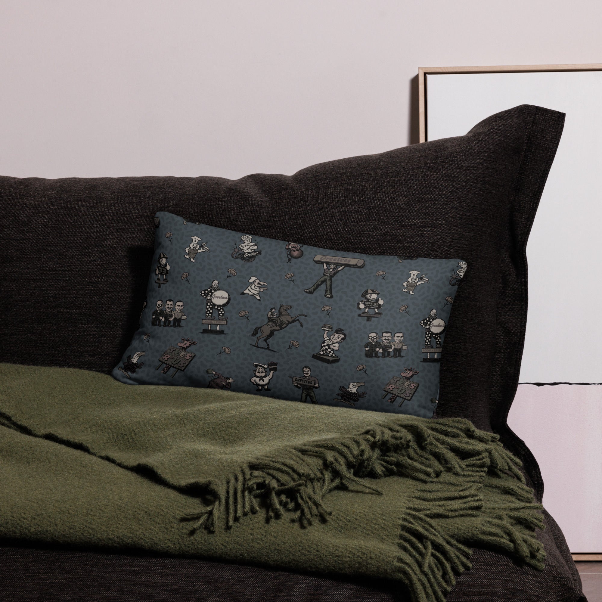 Greetees Valley Icons Midnight Pillow