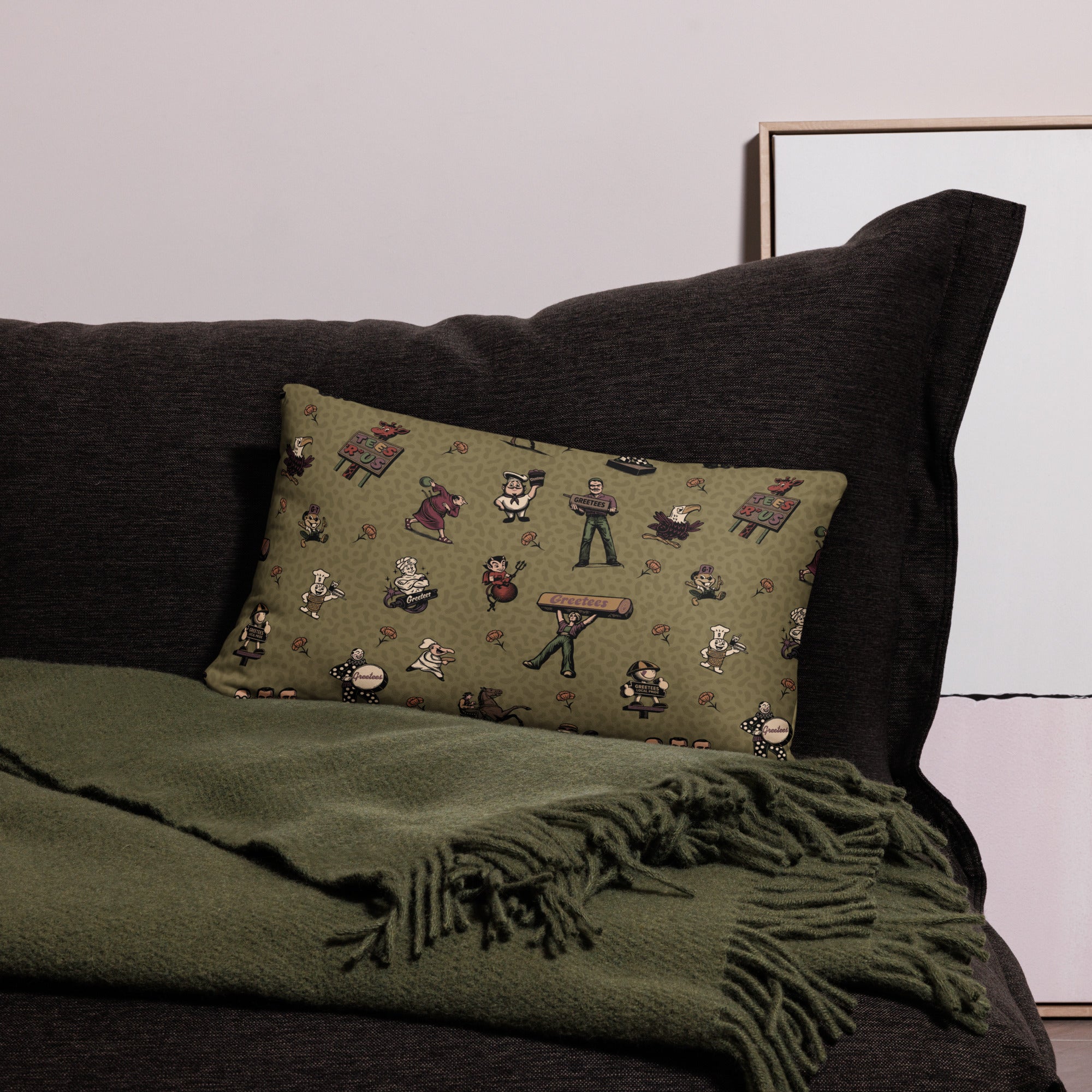 Greetees Valley Icons Earth Pillow