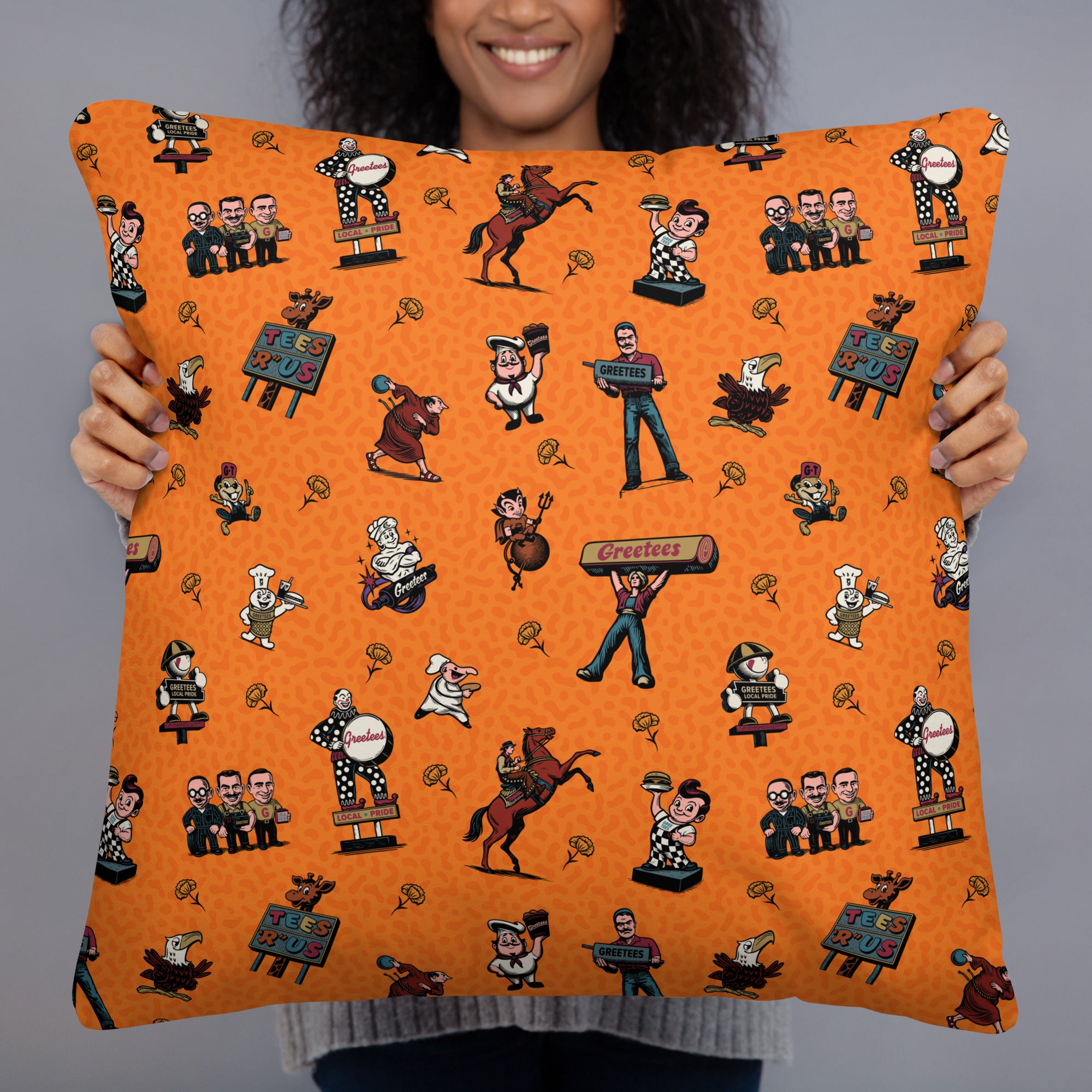 Greetees Valley Icons Poppy Pillow