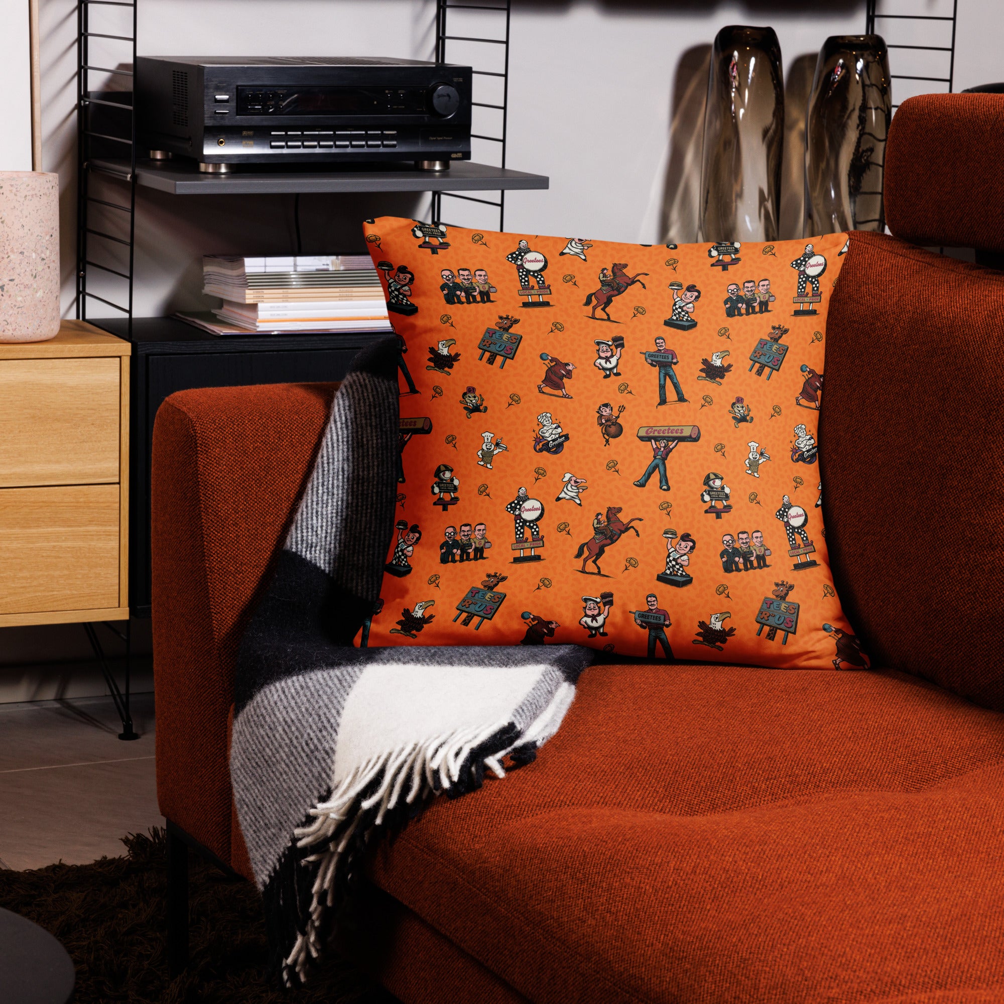 Greetees Valley Icons Poppy Pillow