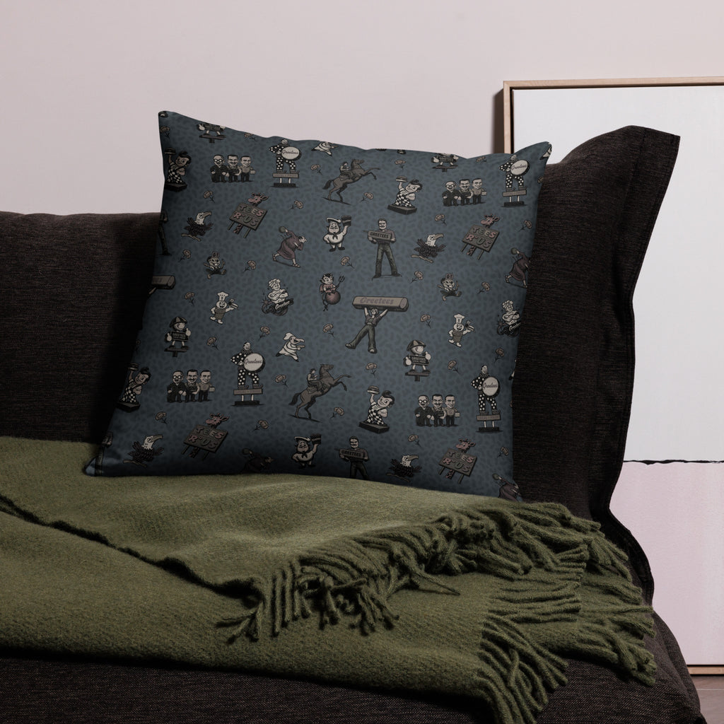 Greetees Valley Icons Midnight Pillow