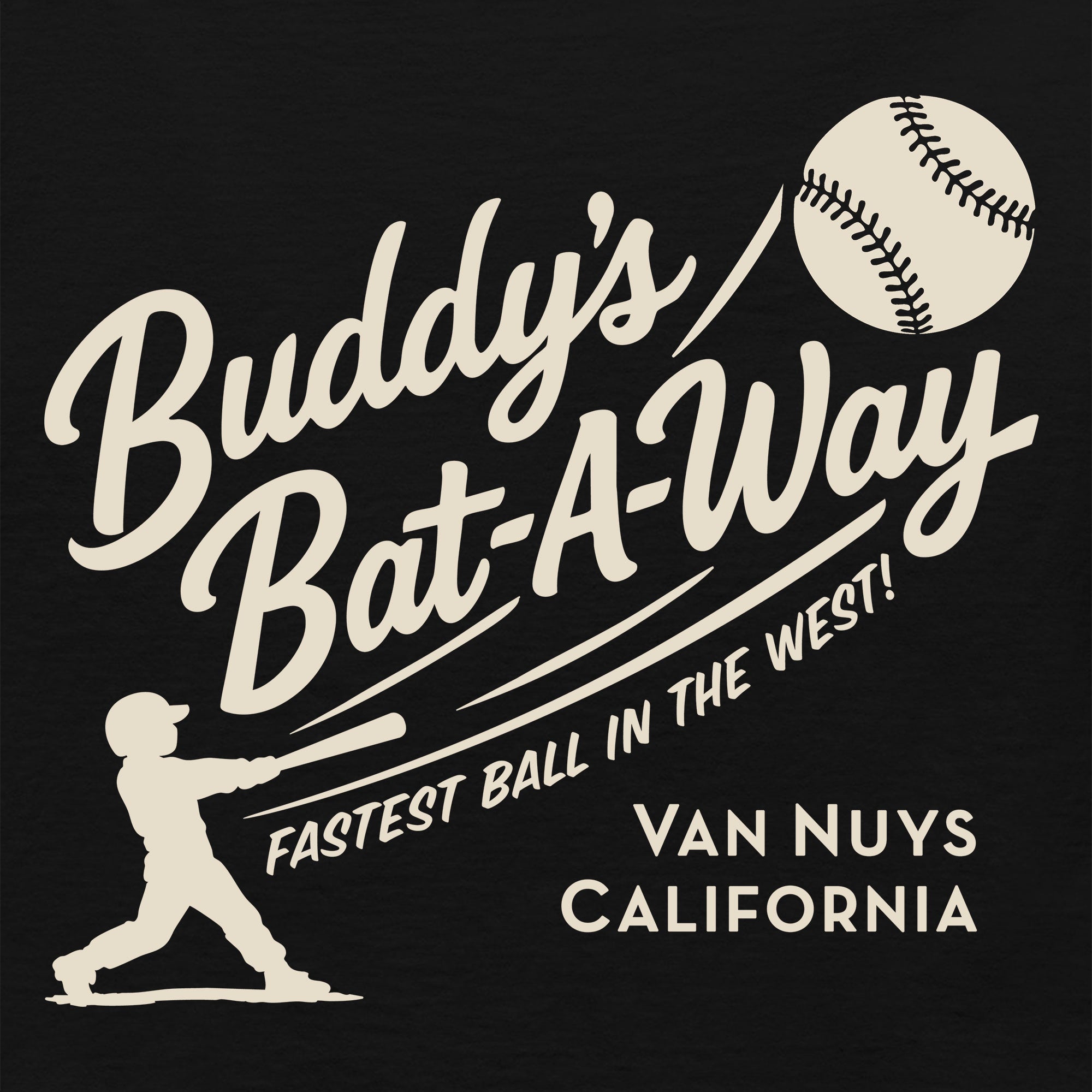 Greetees Buddy's Bat-A-Way T-shirt