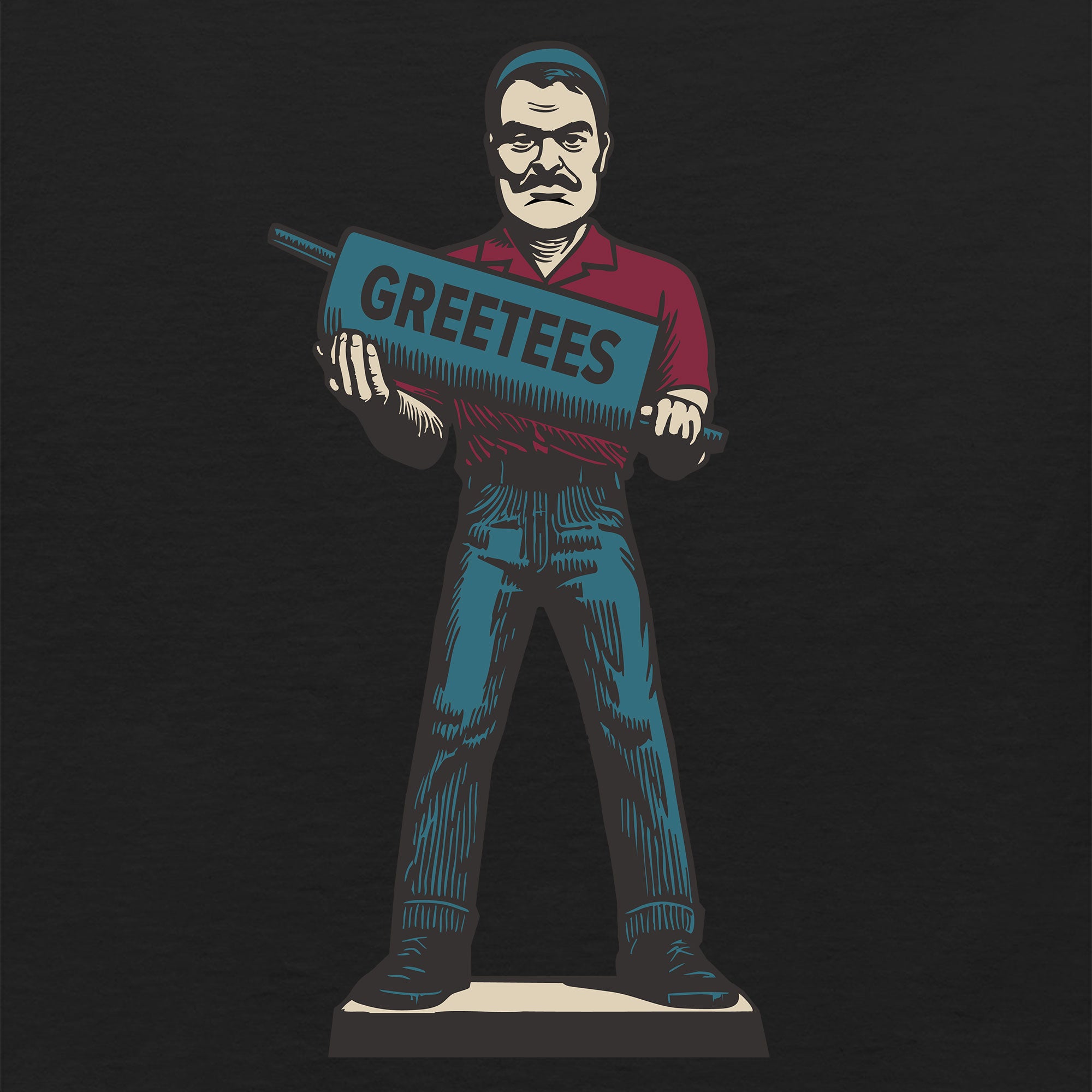 Greetees Mufflerman T-shirt