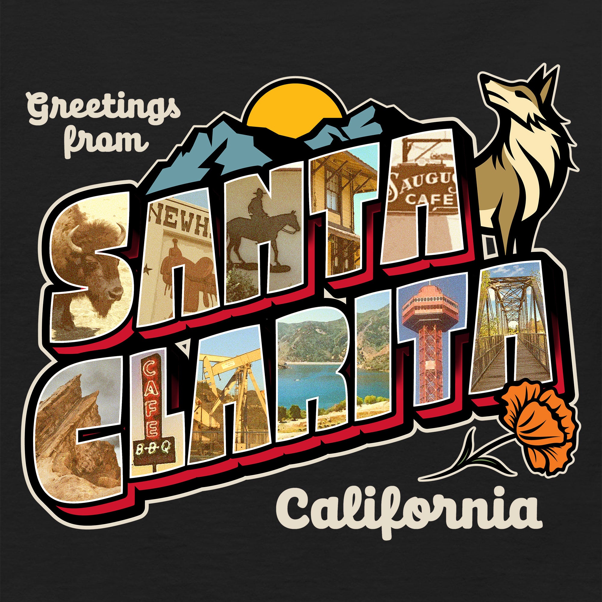 Women’s Greetees Santa Clarita t-shirt