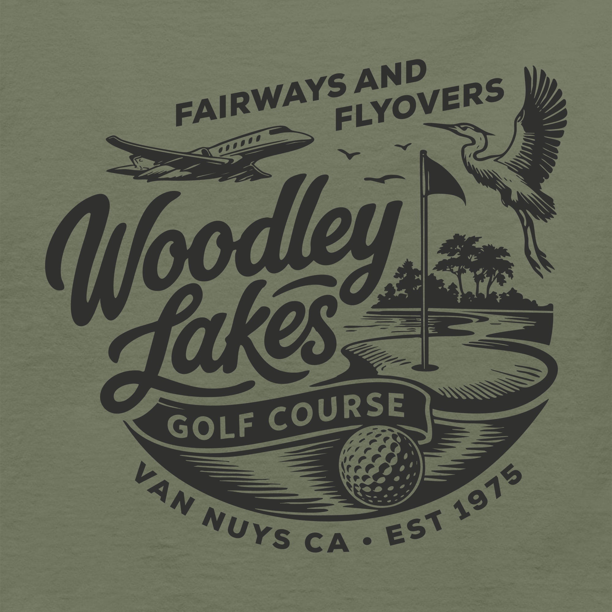 Greetees Woodley Lakes Golf T-shirt