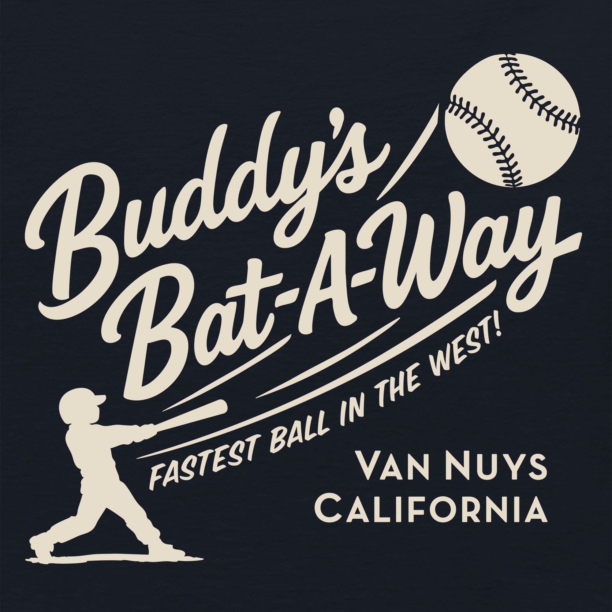 Greetees Buddy's Bat-A-Way T-shirt