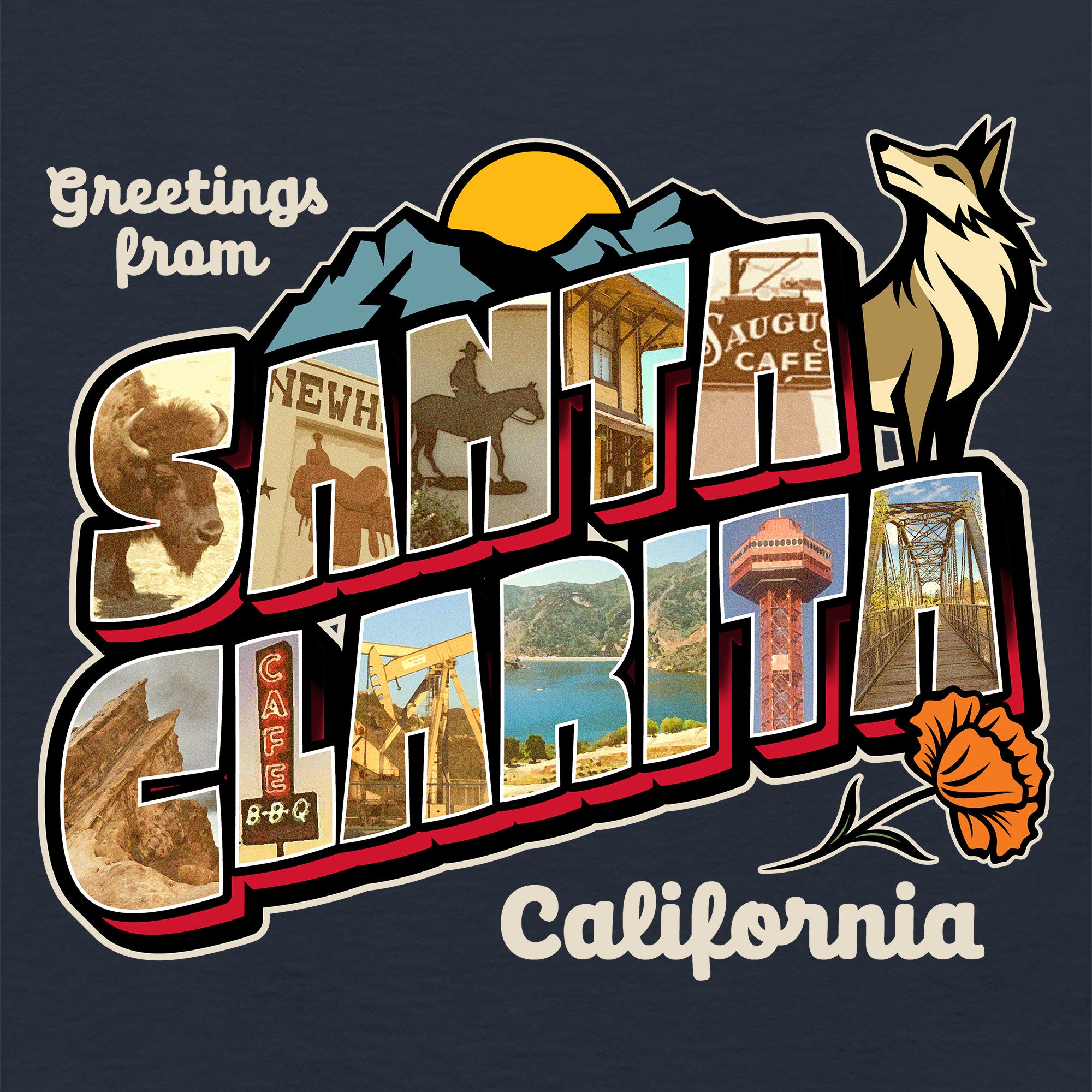 Women’s Greetees Santa Clarita t-shirt