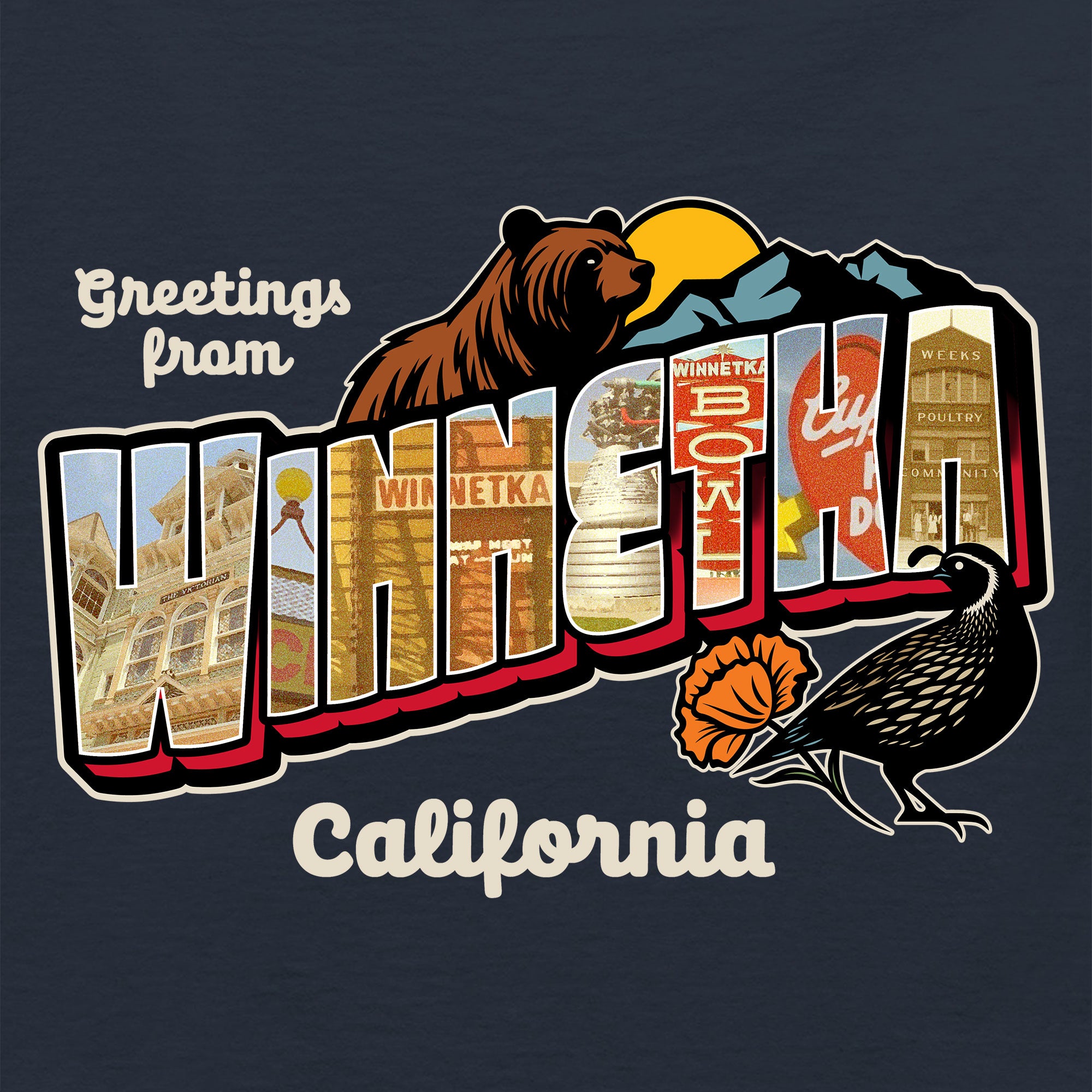Women’s Greetees Winnetka t-shirt