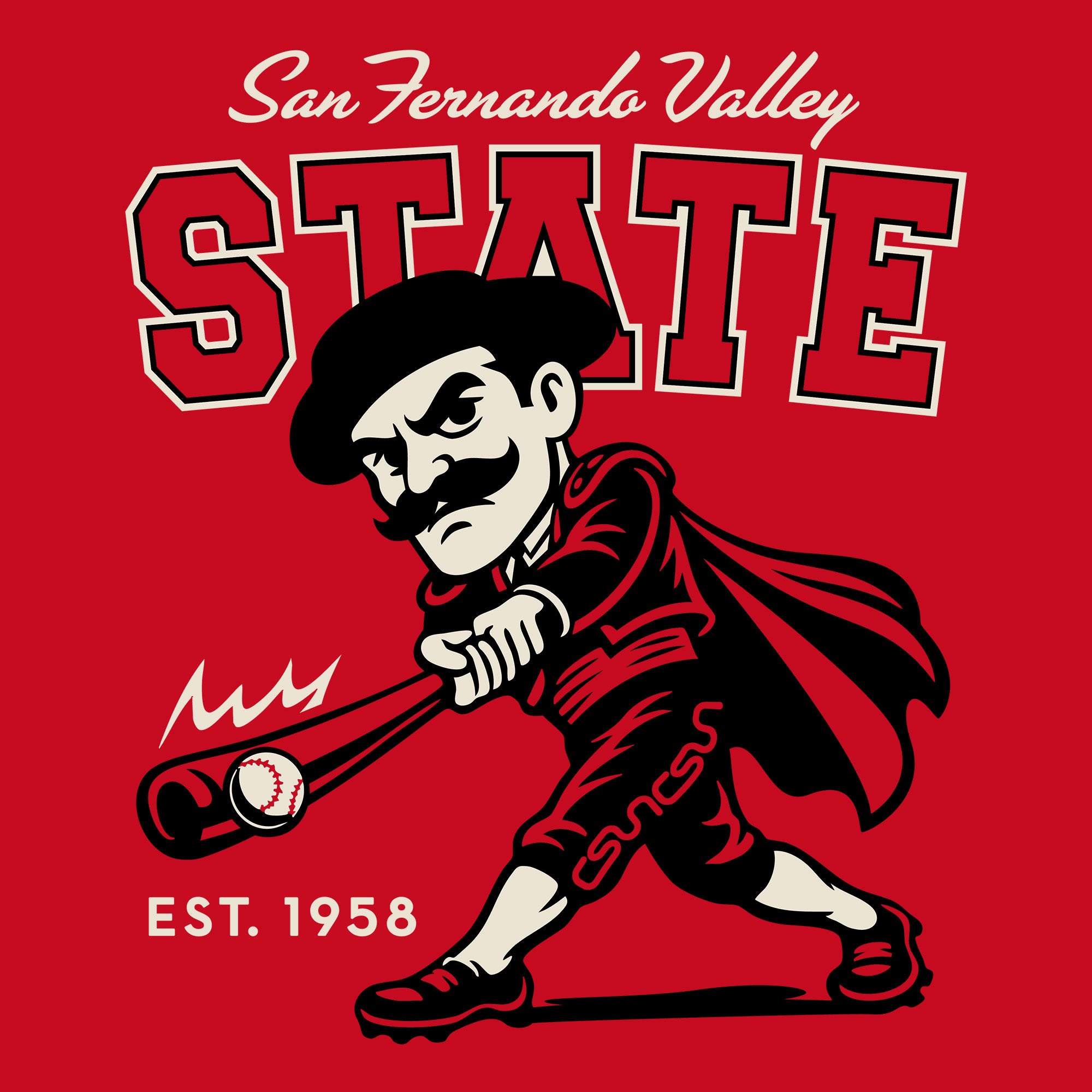 Greetees San Fernando Valley State Baseball T-shirt