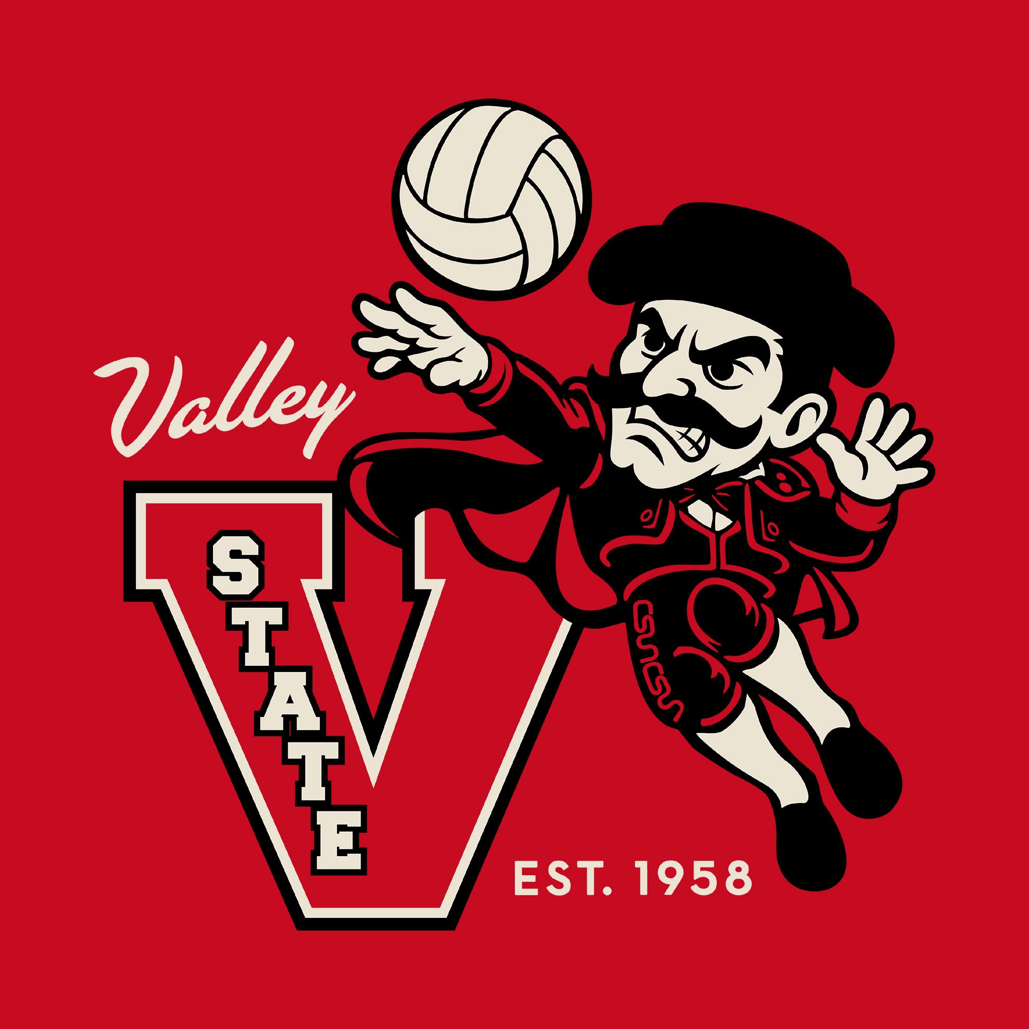 Greetees Valley St. Volleyball T-shirt