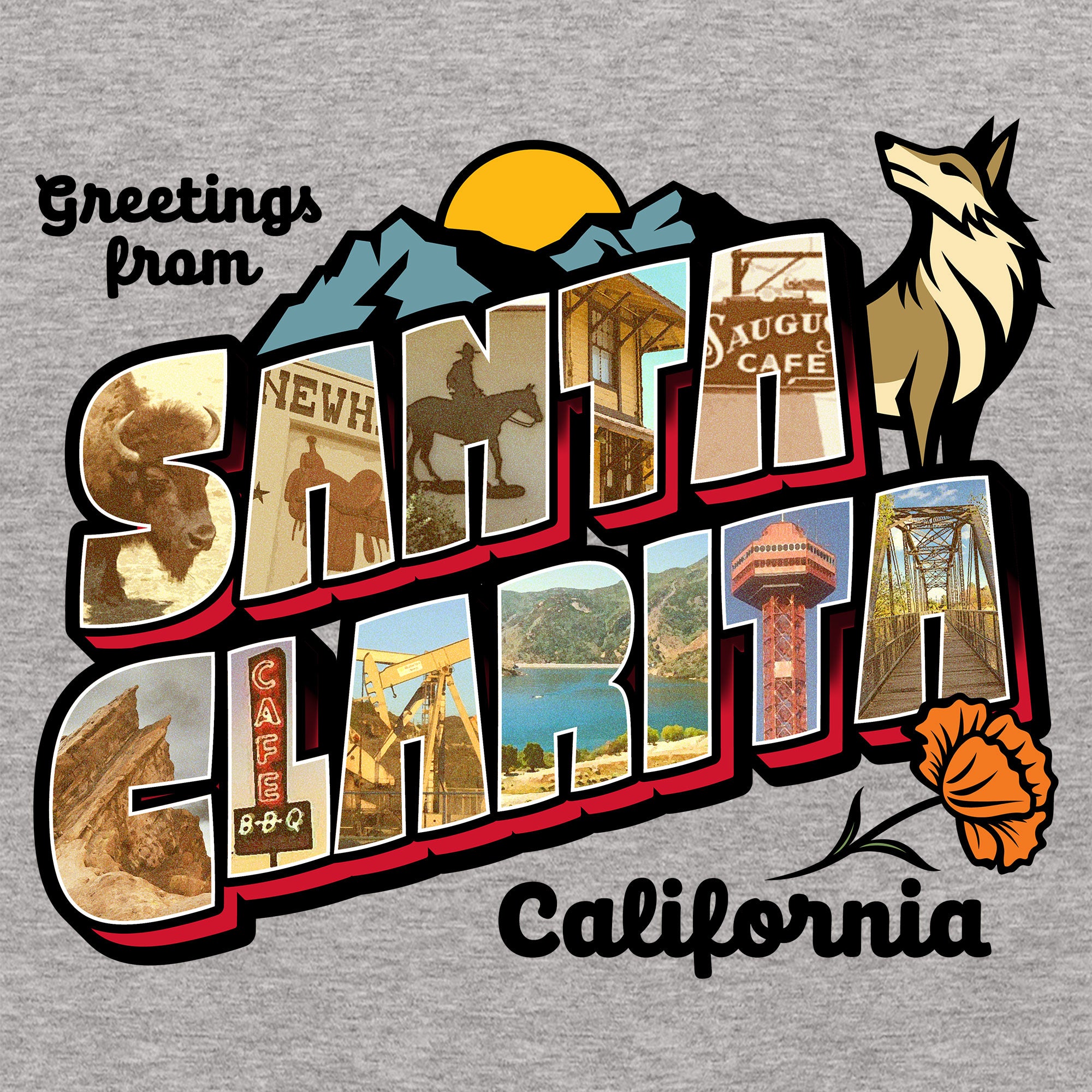 Women’s Greetees Santa Clarita t-shirt