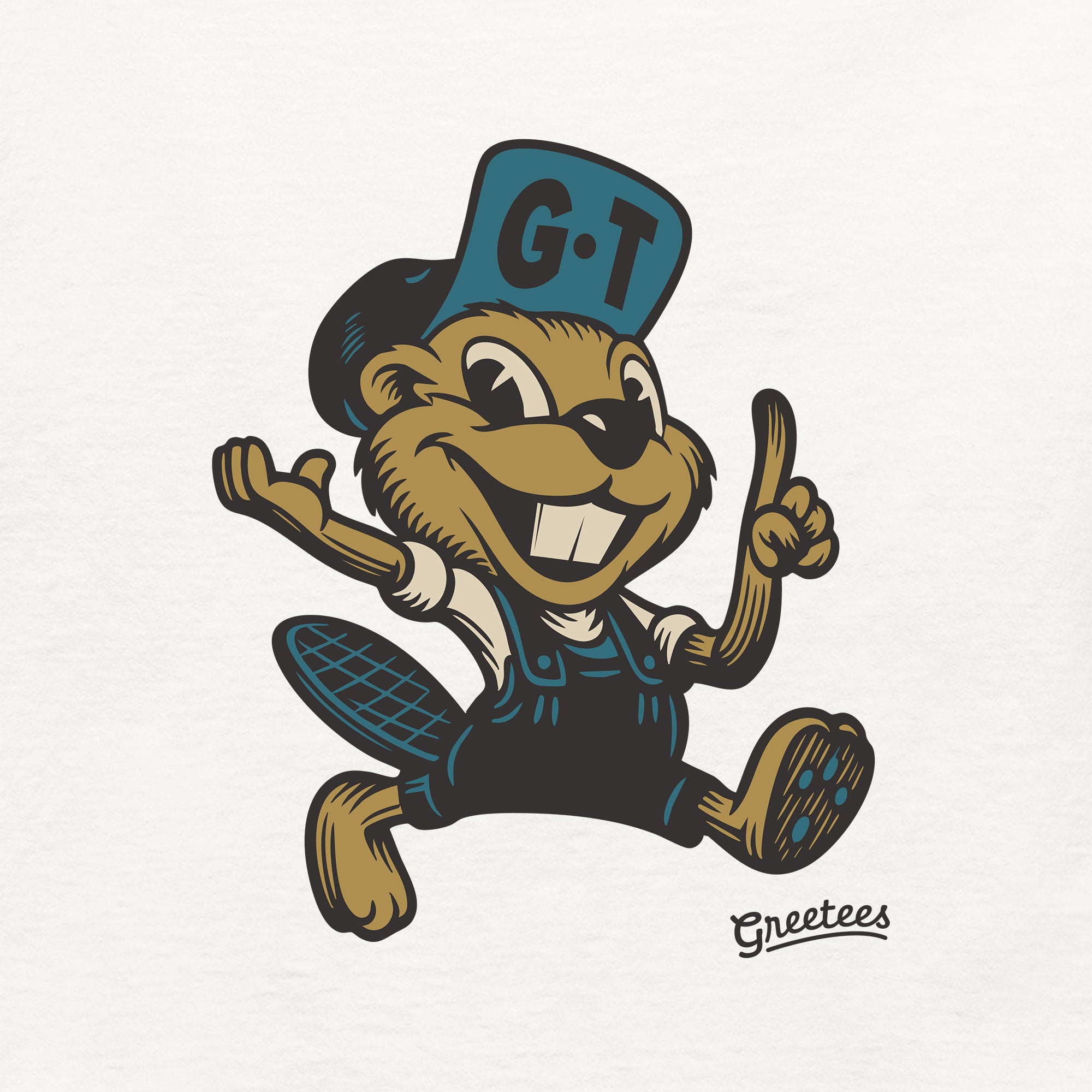 Greetees Beaver T-shirt