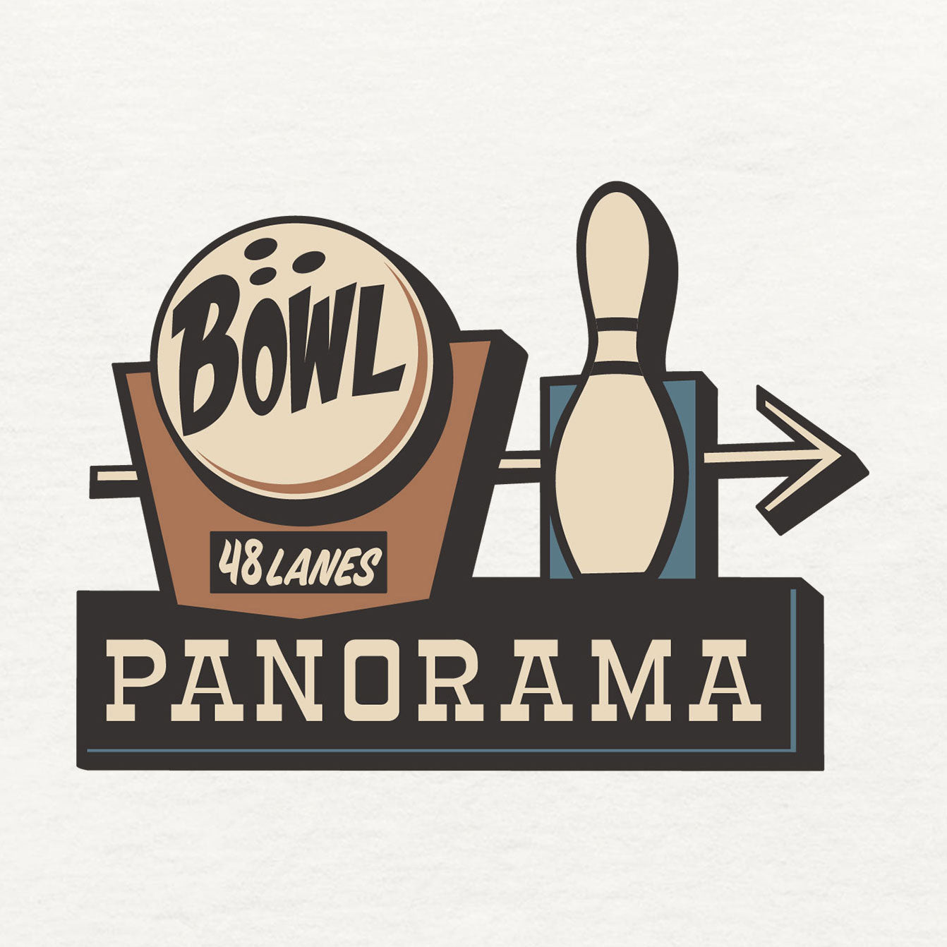 Women’s Greetees Panorama Bowl T-shirt