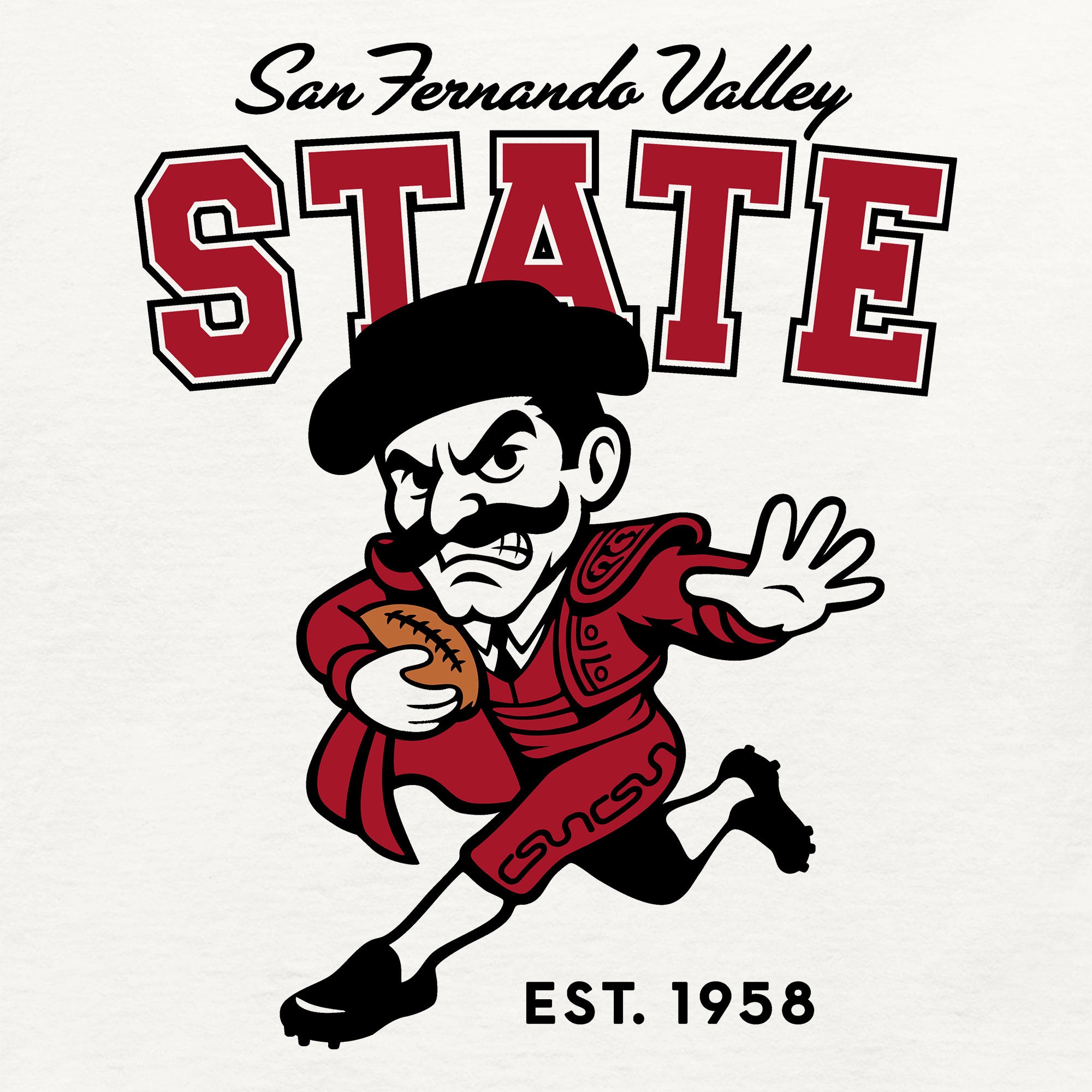 Women’s Greetees San Fernando Valley State Football T-shirt