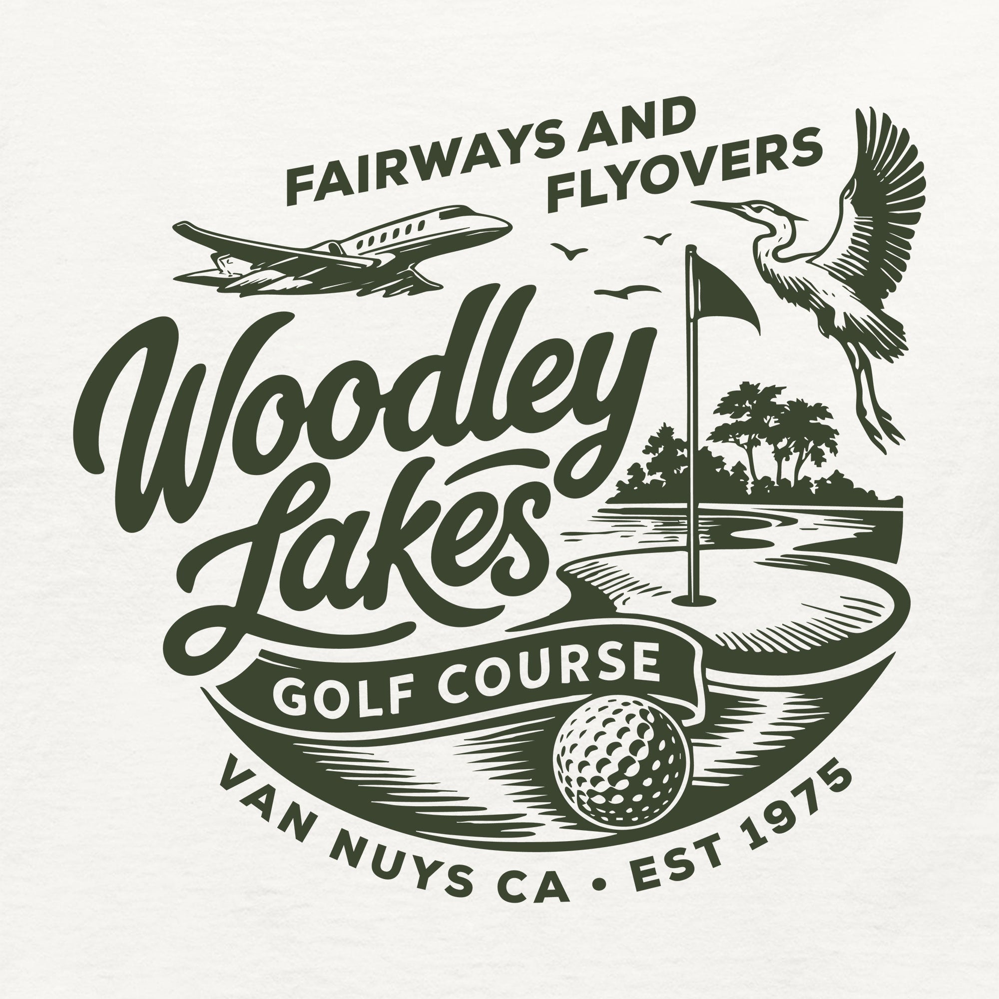 Women's Greetees Woodley Lakes Golf T-shirt