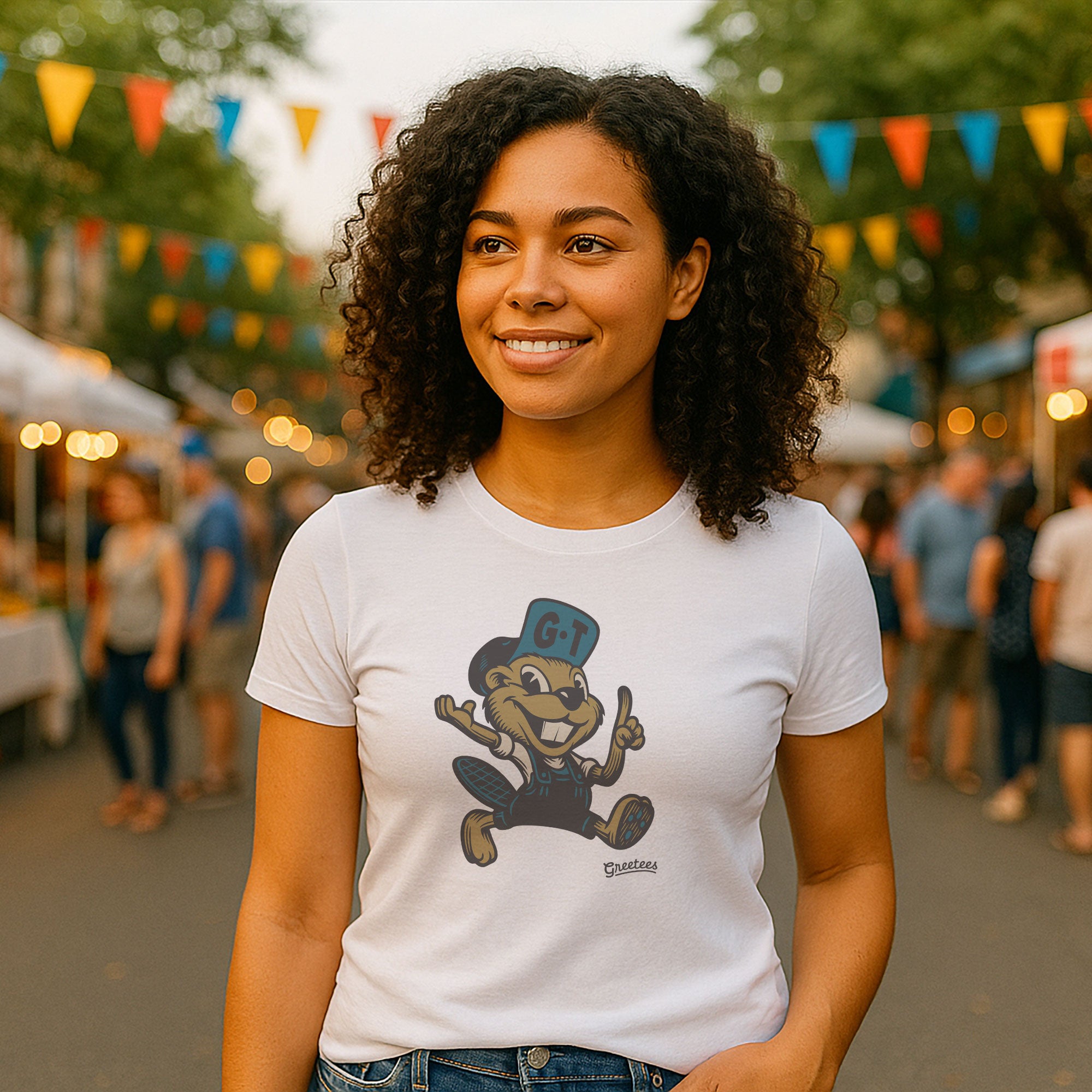 Women’s Greetees Beaver T-shirt