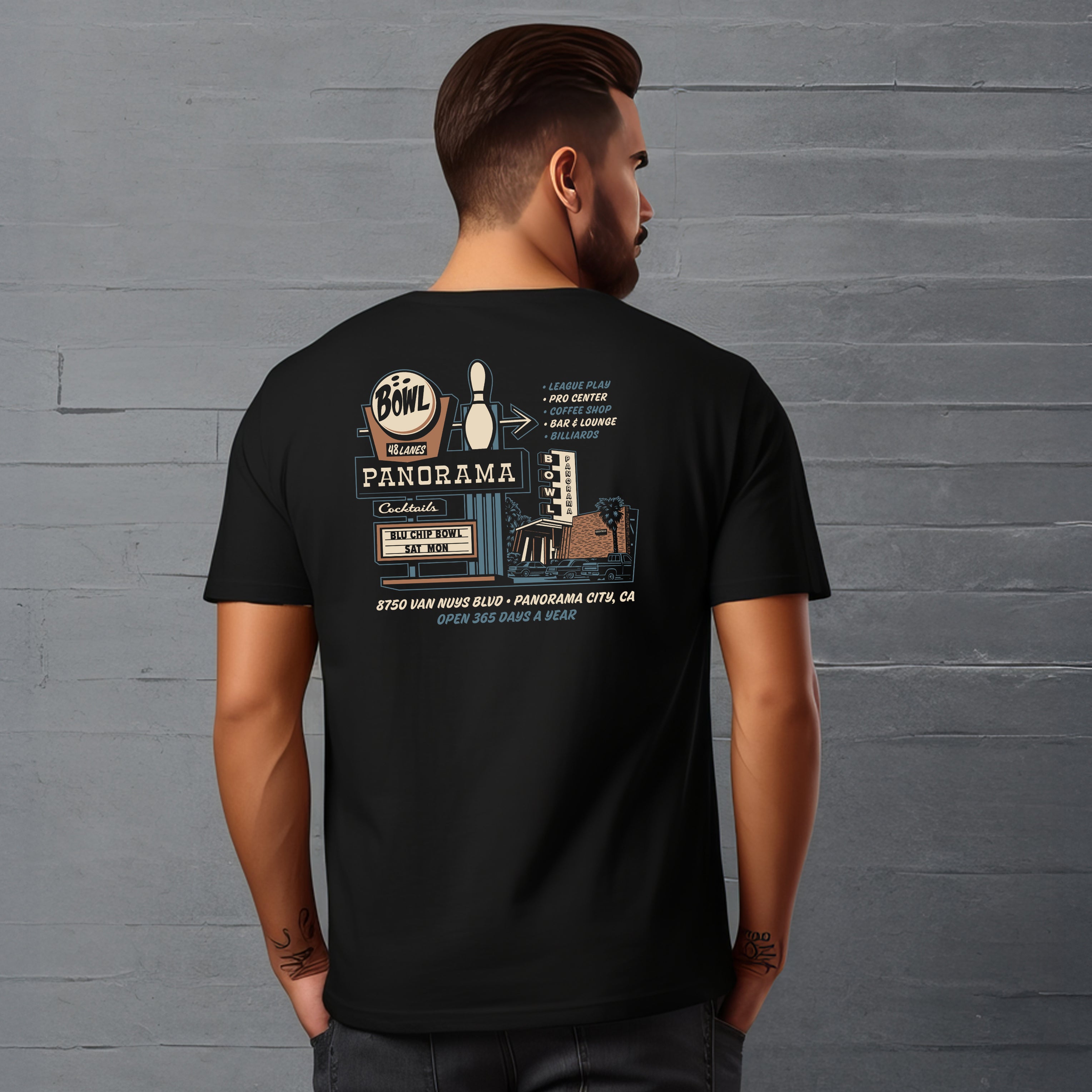 Greetees Panorama Bowl T-shirt
