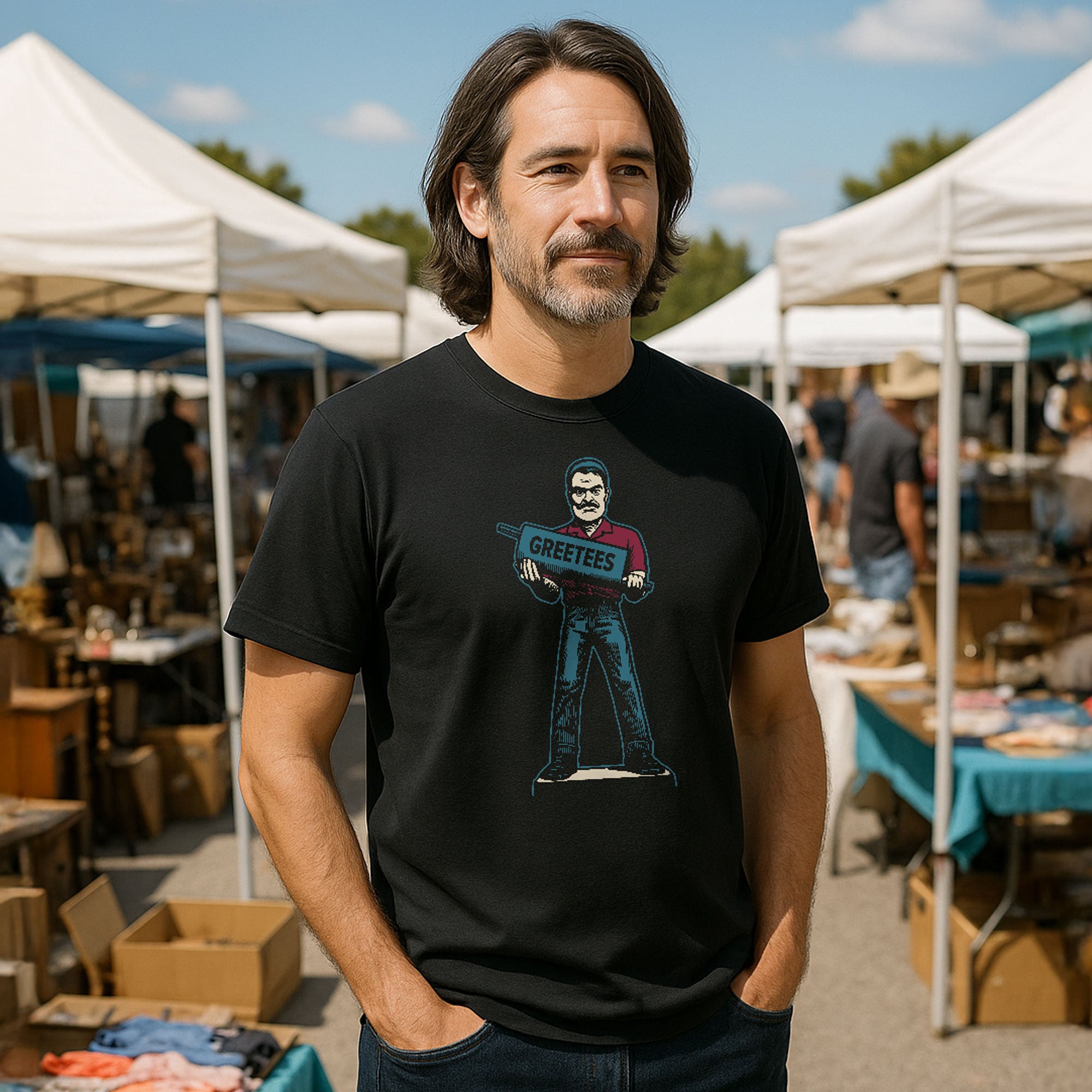 Greetees Mufflerman T-shirt