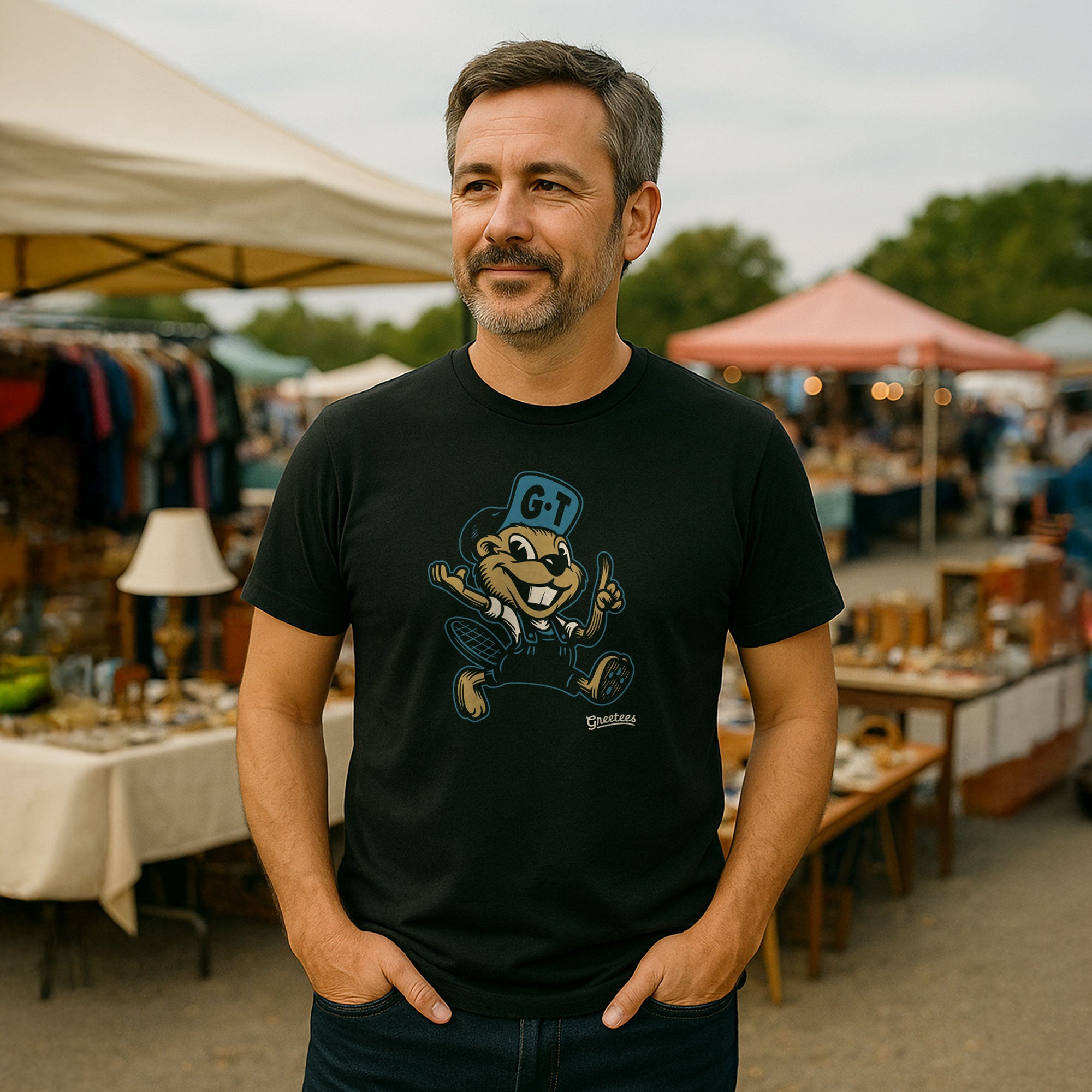 Greetees Beaver T-shirt